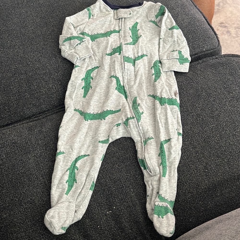 Gap alligator pajamas with feet